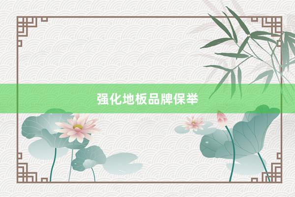 强化地板品牌保举